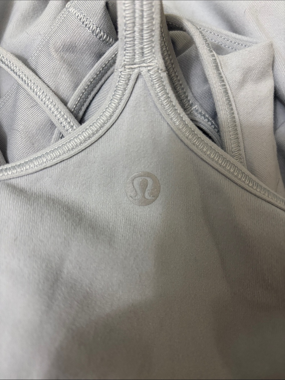 Lululemon Light Gray Racerback Tank - Picture 3 of 3